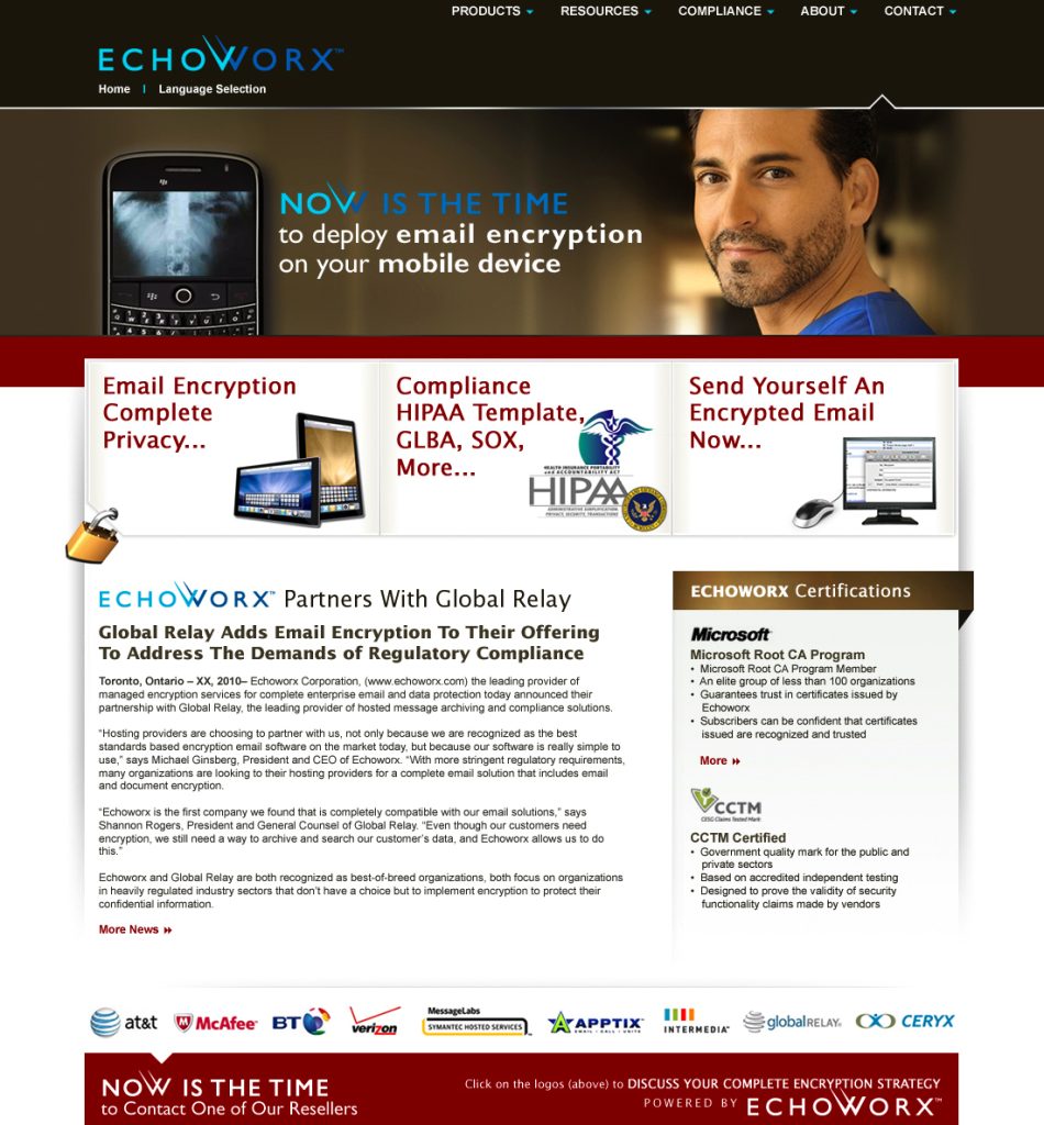 Echoworx Custom WordPress Development