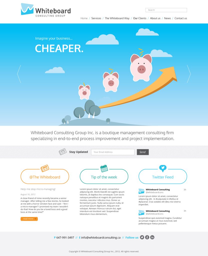 A New WordPress Website for Whiteboard Consulting Group
