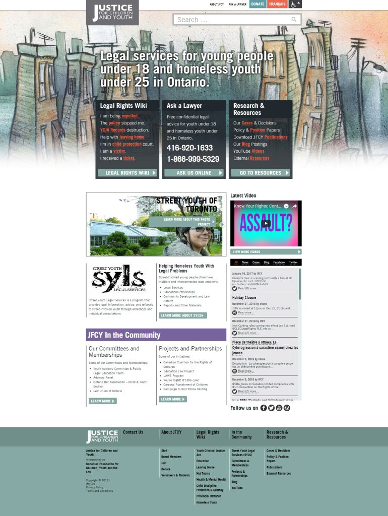 Justice for Children and Youth