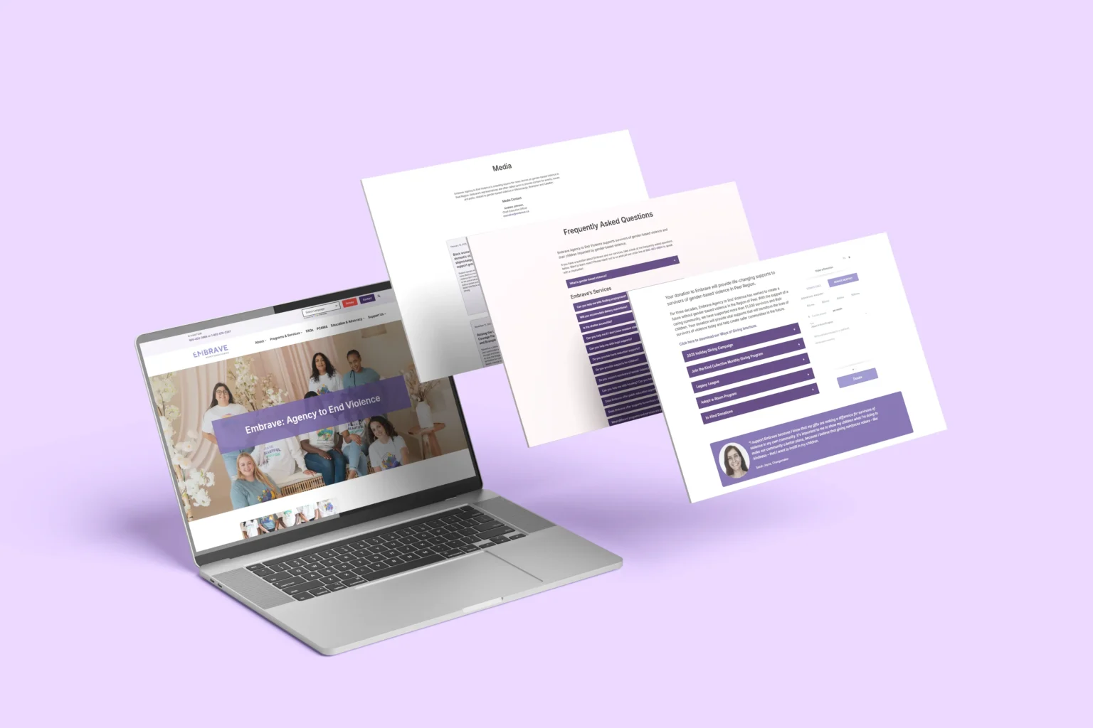 Redesign & WordPress Development for Embrave